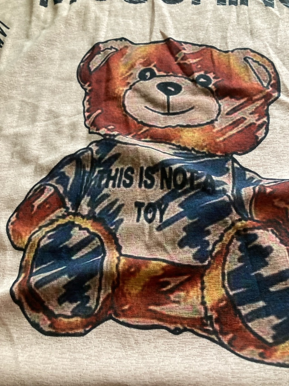 Moschino Pink Teddy Graphic Long Sleeve Top - Picture 5 of 11